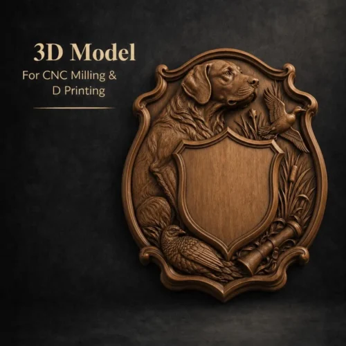 Hunting Dog Trophy Shield Hunting Dog Trophy Shield