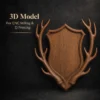 Deer Antler Wall Plaque Deer Antler Wall Plaque