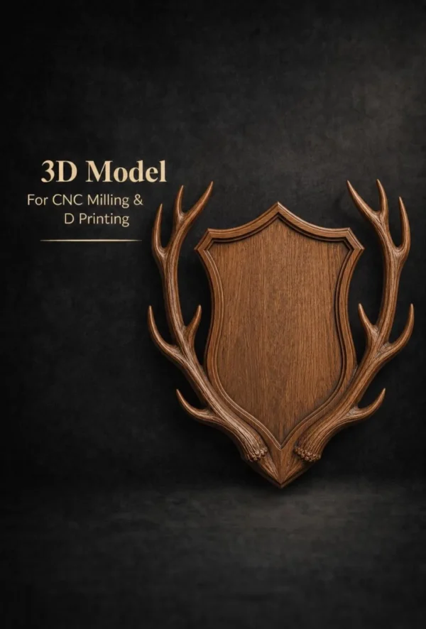 Deer Antler Wall Plaque Deer Antler Wall Plaque