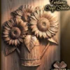 Sunflowers 3D Relief