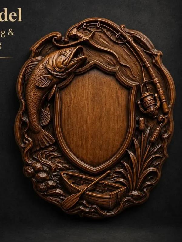 Fishing Trophy Shield