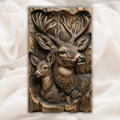 Buck & Doe Deer Relief