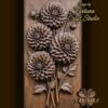 Dahlias Flower 3D Relief Dahlias Flower 3D Relief
