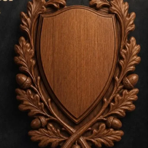 Wooden Heraldic Shield Wooden Heraldic Shield