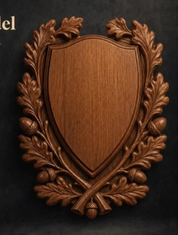 Wooden Heraldic Shield Wooden Heraldic Shield