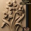 Narcissus Flower 3D Relief
