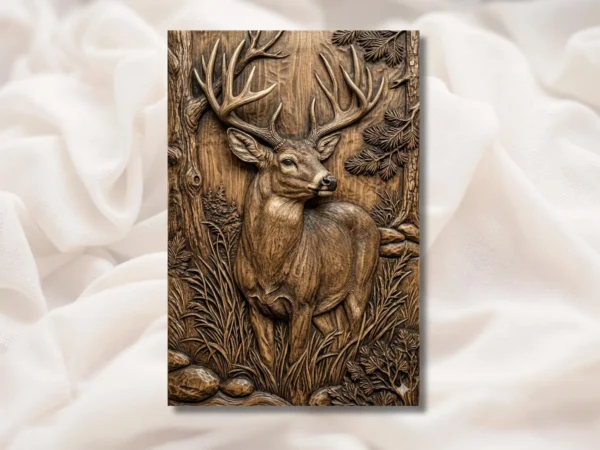 Whitetail Deer Buck Relief