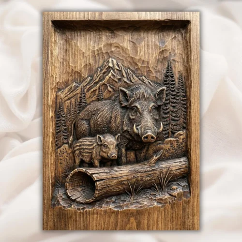 Wild Boar & Piglet Relief