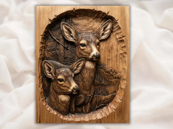 Deer & Fawn Relief Deer & Fawn Relief