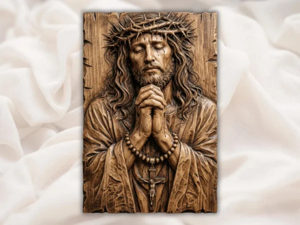 Praying Jesus Relief