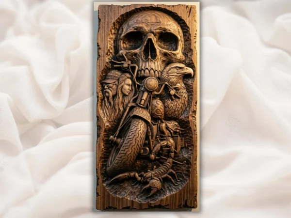 Biker Skull Motorcycle Biker Skull Motorcycle