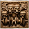 Skull Engine Pistons