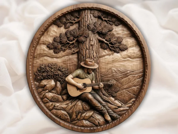 Cowboy Guitar Relief