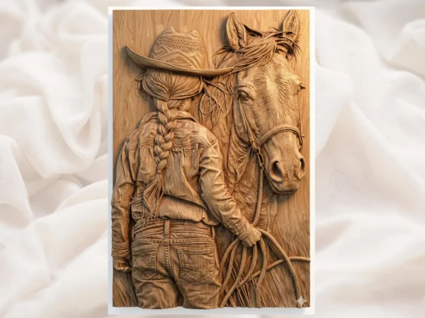 Cowgirl & Horse