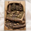 Forest Book Carving Forest Book Carving