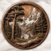 Round Mountain Scene STL | 3D Relief CNC Wood Carving File | Forest Landscape Wall Plaque | Nature 3D Print Model | Home Decor - Etsy Slovakia