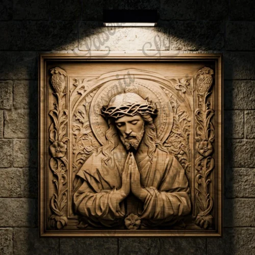 Jesus Praying Relief
