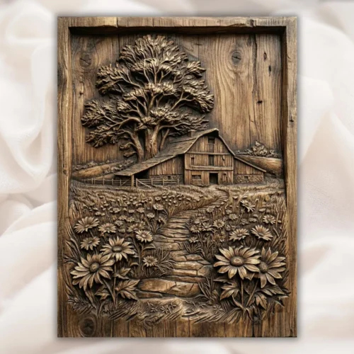 Rustic Barn Flower Path Rustic Barn Flower Path