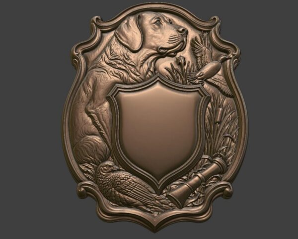 Hunting Dog Trophy Shield
