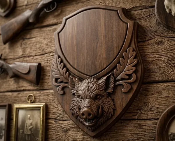 Wild Boar Hunting Trophy