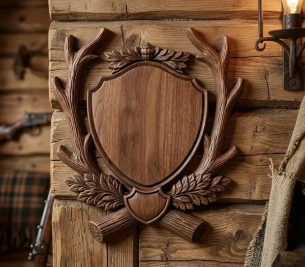Blank Deer Antler Shield STL Blank Deer Antler Shield STL