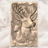 Buck & Doe Deer Relief