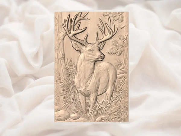 Whitetail Deer Buck Relief
