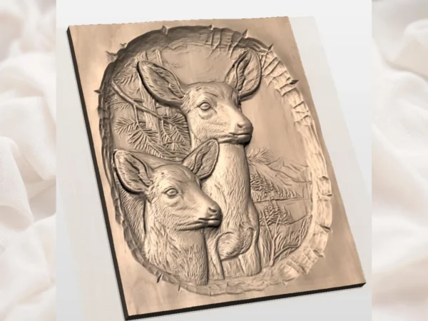 Deer & Fawn Relief Deer & Fawn Relief