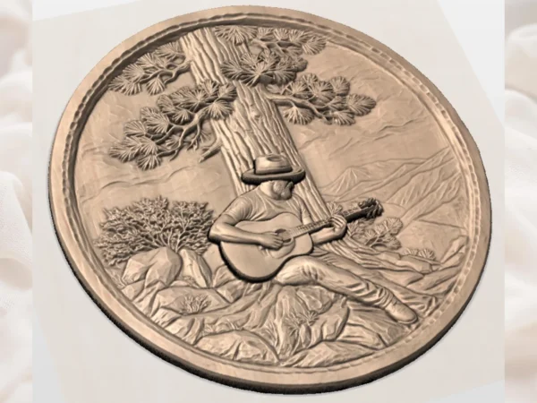 Cowboy Guitar Relief