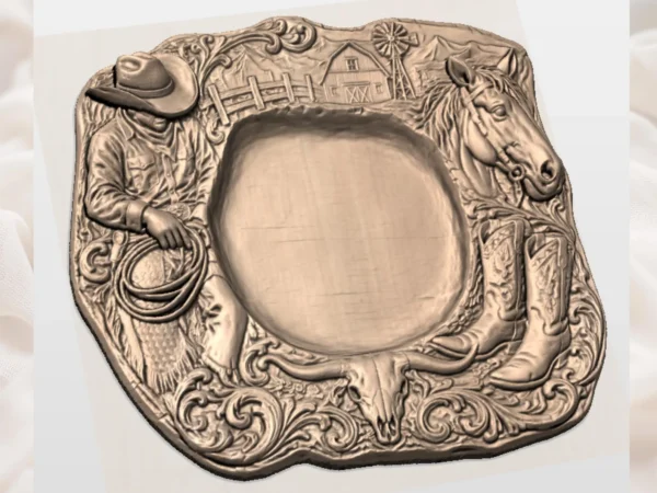 Western Cowboy Serving Platter Western Cowboy Serving Platter