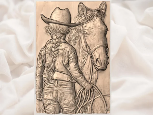 Cowgirl & Horse