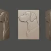 Weimaraner relief Weimaraner relief