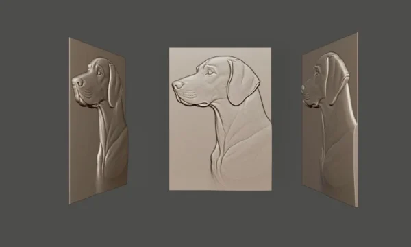 Weimaraner relief Weimaraner relief