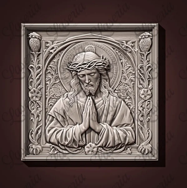 Jesus Praying Relief Jesus Praying Relief