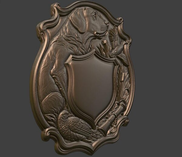 Hunting Dog Trophy Shield