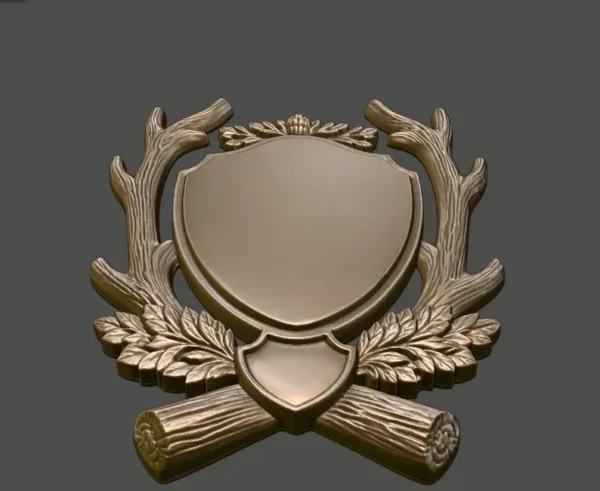 Blank Deer Antler Shield STL Blank Deer Antler Shield STL