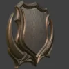 Wild Boar Tusk Trophy Shield