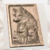 Fox Family Relief - Mother Fox & Kits