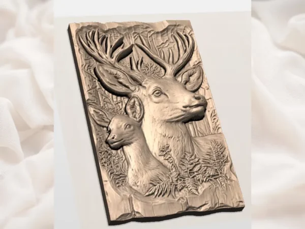 Buck & Doe Deer Relief