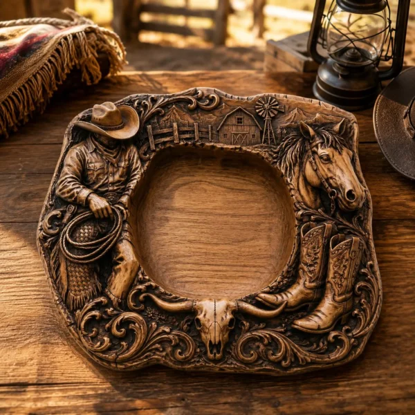 Western Cowboy Serving Platter Western Cowboy Serving Platter