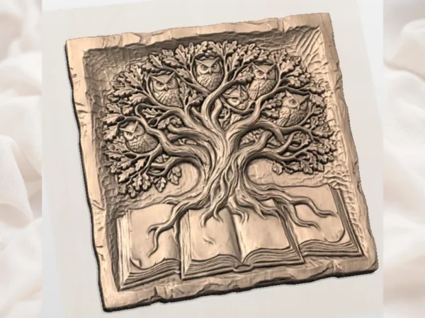 Tree of Knowledge Owl Wall Art Panel