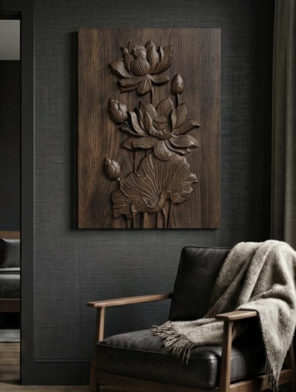 Lotus Flower 3D Relief
