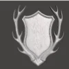 Deer Antler Wall Plaque Deer Antler Wall Plaque