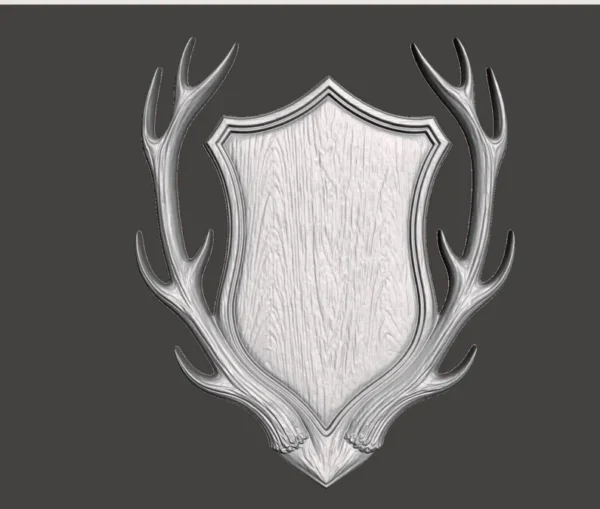 Deer Antler Wall Plaque Deer Antler Wall Plaque