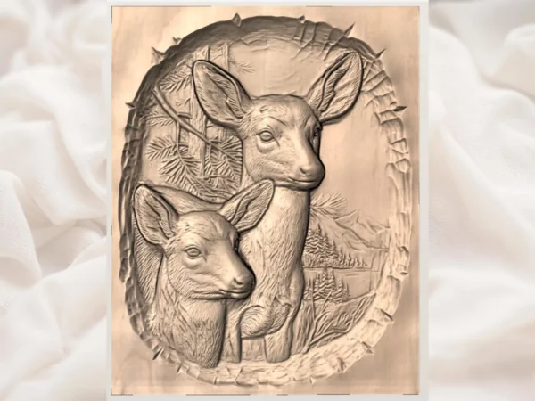 Deer & Fawn Relief Deer & Fawn Relief