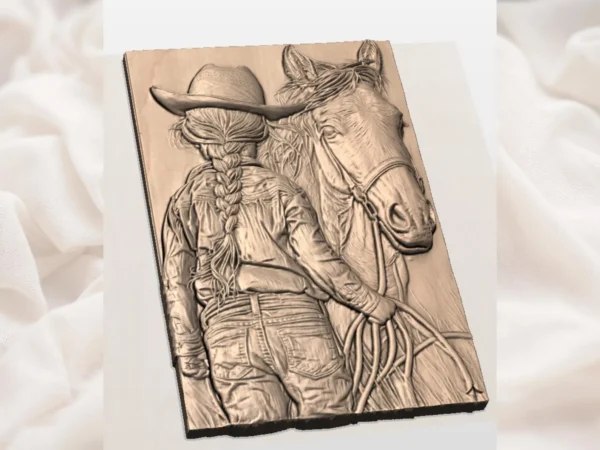 Cowgirl & Horse