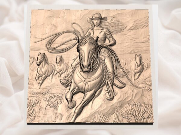 Cowgirl on Horse