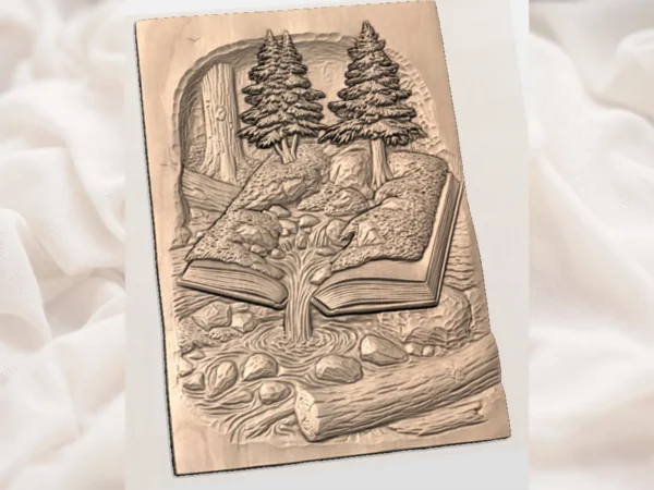 Forest Book Carving Forest Book Carving