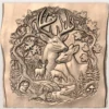 Whitetail Buck Deer Forest Relief