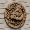 Santa With Gift Relief Santa With Gift Relief